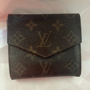 Louis Vuitton Vintage (1986) Double Snap Elise Wallet, Monogram